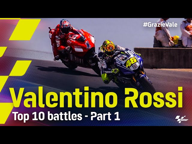 #GrazieVale: Valentino Rossi's Top 10 battles - Part 1 class=