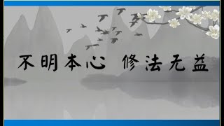 不明本心,修法无益(佛学理论系列:见性)