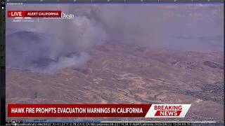 Hawk Fire: Vegetation fire in Nevada prompts evacuation warnings in Sierra County