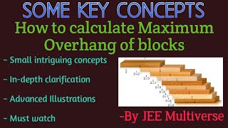 SOME KEY CONCEPTS | HOW TO CALCULATE MAXIMUM OVERHANG OF BLOCKS | JEE MAINS/ADV. PERSPECTIVE