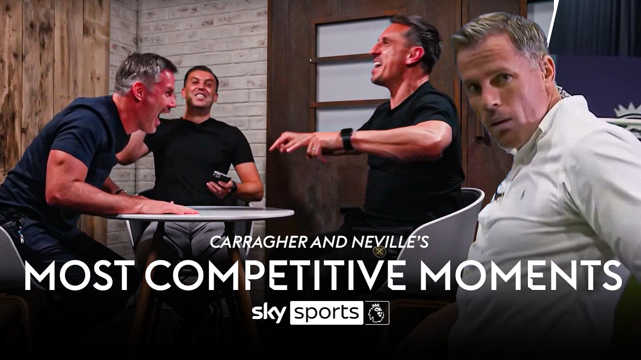 Jamie Carragher and Gary Neville's MOST COMPETITIVE moments! 💥 - YouTube