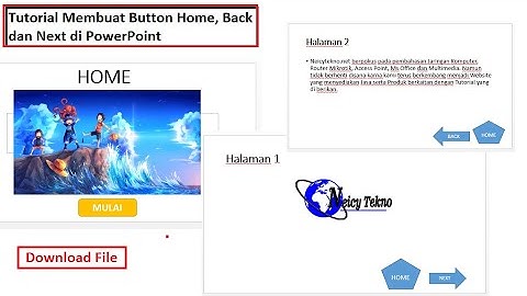 Tutorial Membuat Button Home, Back dan Next di PowerPoint