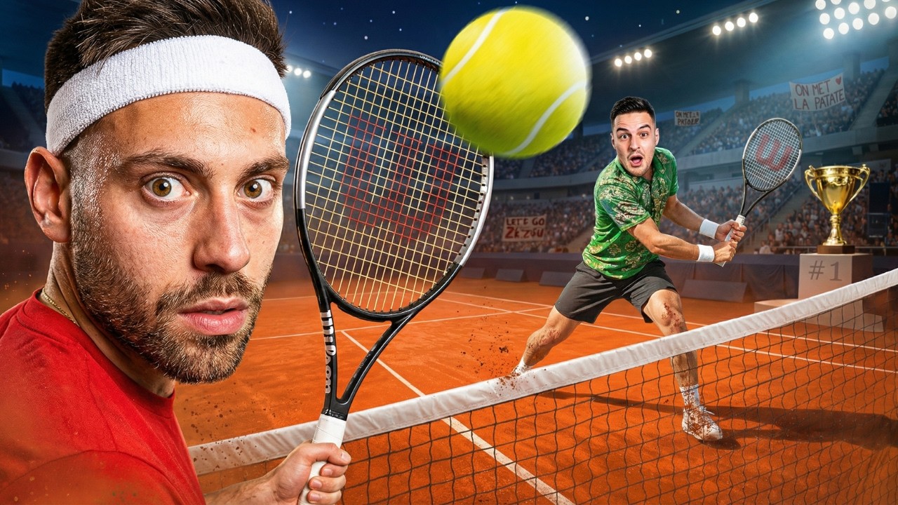 ИГРАЯ ТЕНИС НА КОРТ СРЕЩУ ИЦАКА!