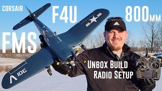 FMS - F4U Corsair V2 - 800mm - Unbox, Build, & Radio Setup screenshot 1