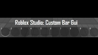 ROBLOX STUDIO- How To Make Custom Bar Gui (Give Away)