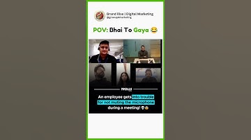 Meeting Fail 😂 | Employee Forgets to Mute Mic! | Work From Home Funny Moment | #growup4marketing