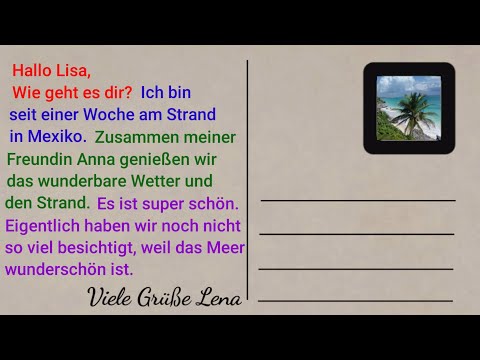 Video: So Unterschreiben Sie Eine Postkarte Auf Englisch