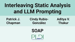 [SOAP24] Interleaving Static Analysis and LLM Prompting
