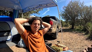 Camping in the Arizona Desert | Enjoying Nature, a Campfire, and My Time at Camp | Tonto Forest