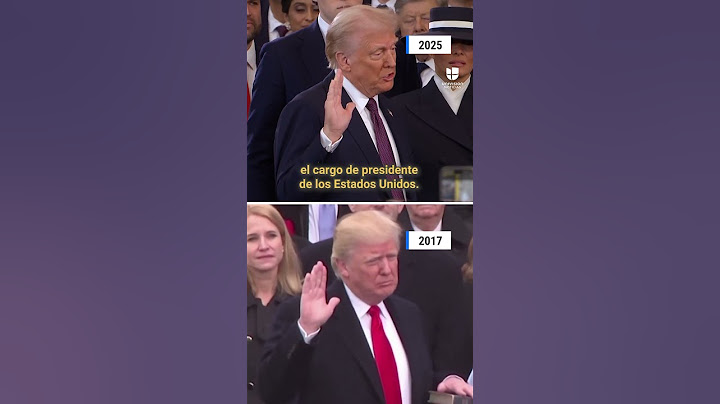 This was Trump's inauguration in 2017 and this Monday, January 20, 2025.