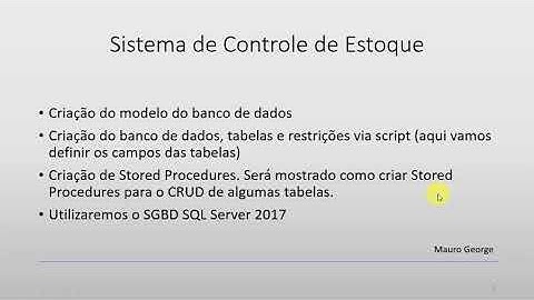 Controle de Estoque para iniciantes #4 C# e Sql Server - Restrição de integridade | Mauro George