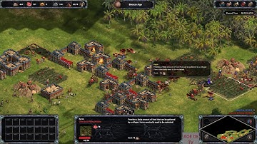 AOE Definitive Edition Gameplay - Solo Map Hill Country