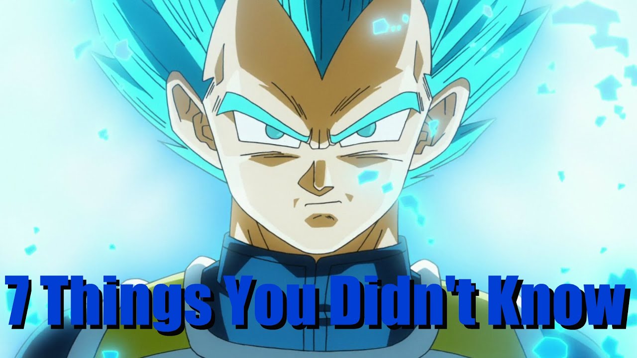 7 Things You Didn't Know About - Vegeta - YouTube
