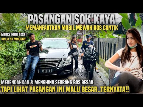 PASANGAN SOK KAYA MEMANFAATKAN MOBIL MEWAH BOS CANTIK!!Tapi lihat beberapa menit kemudian...