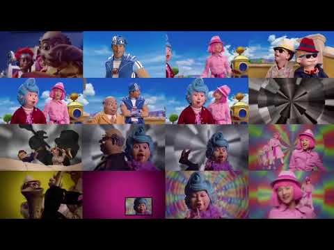 All 16 LazyTown Secret Agent Zero S1E27 Played at the same time Playing Concurrently