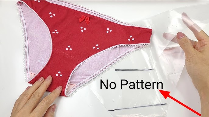How to draft a underwear pattern with gusset. 