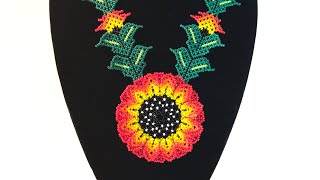 Collar huichol (flor) 3/4 💙