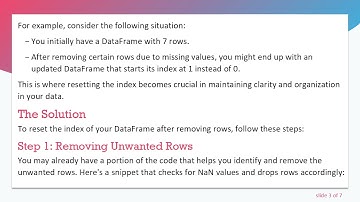 How to Remove Rows from a Pandas DataFrame and Reset Indexing Automatically
