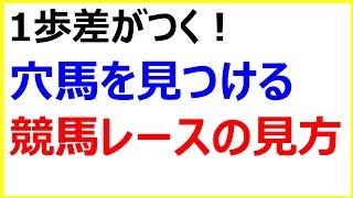 【競馬予想講座】穴馬を見つける！ワンランク上のレース分析方法