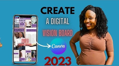 How To Create A Digital Vision Board On Canva|Step by Step Video Guide|Part 2