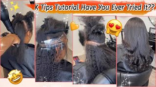 😲Have You Ever Tried This? K Tips Extension For Natural Hair | Hair Tutorial #Elfinhair