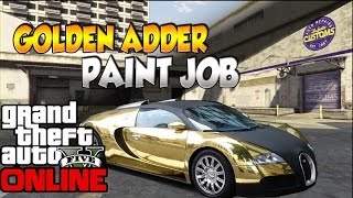 GTA V: How to get a Golden Adder  [WORKS ONLINE]