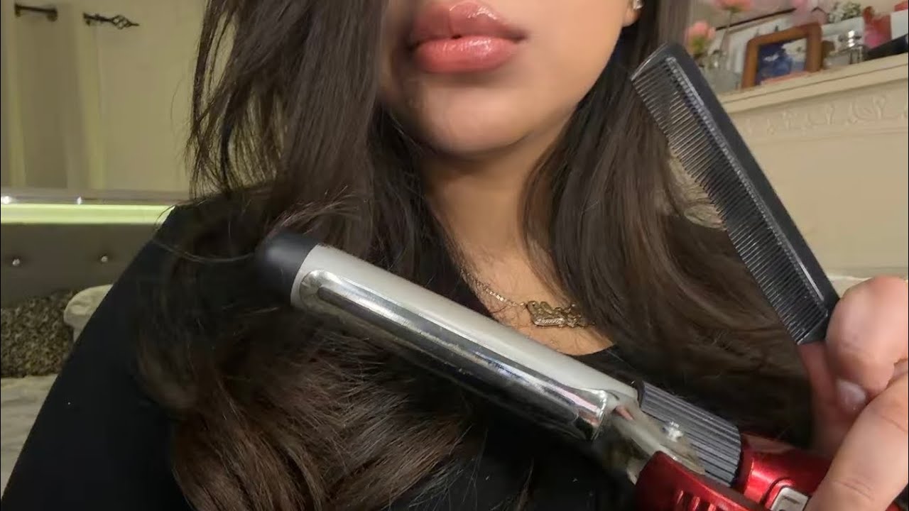 ASMR Hair Styling | Hair Clipping, Curling & Braiding✨| (No Talking) | Lo-Fi ASMR  