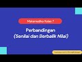 Kuis Perbandingan Matematika Kelas 7