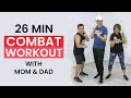 COMBAT CARDIO #3 Workout with My 55 Year Old DAD • Keoni Tamayo