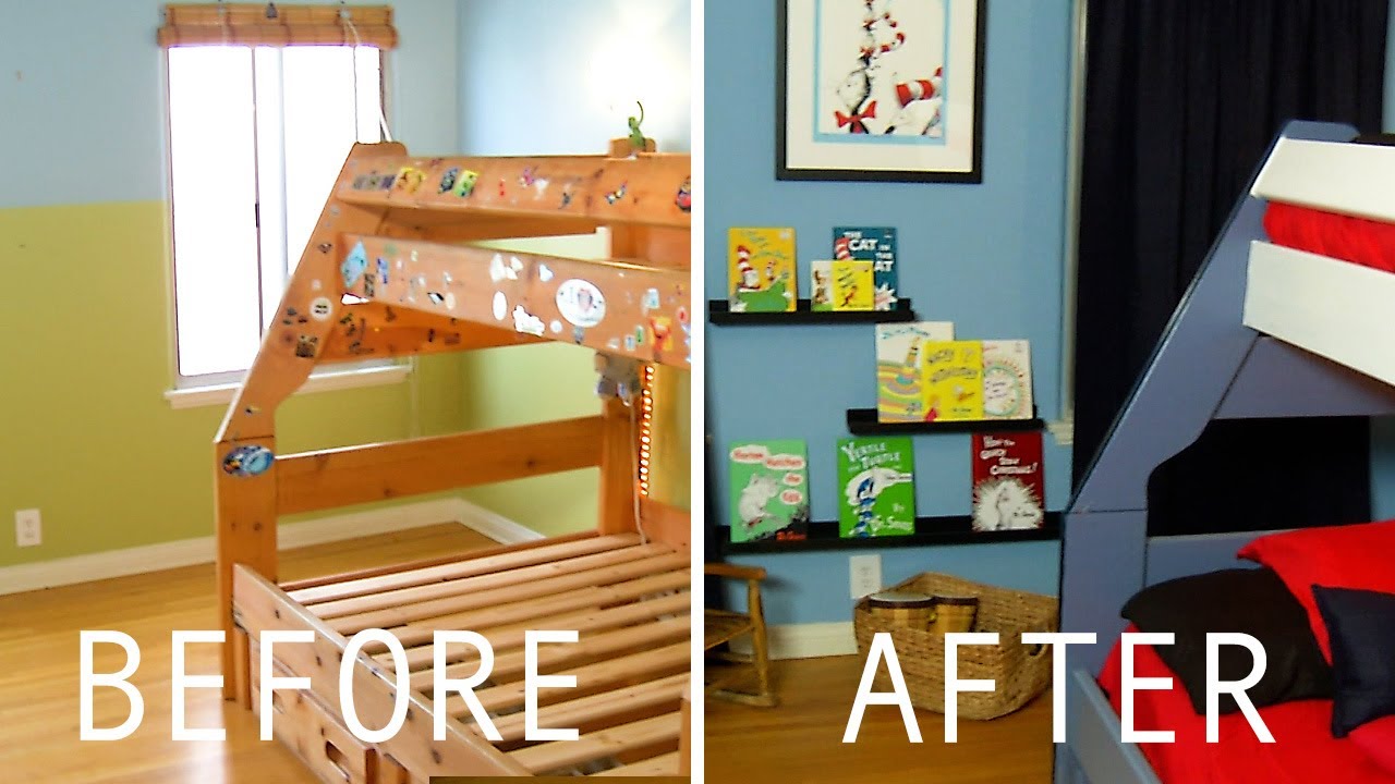 Dr. Seuss Themed Children's Bedroom Makeover 