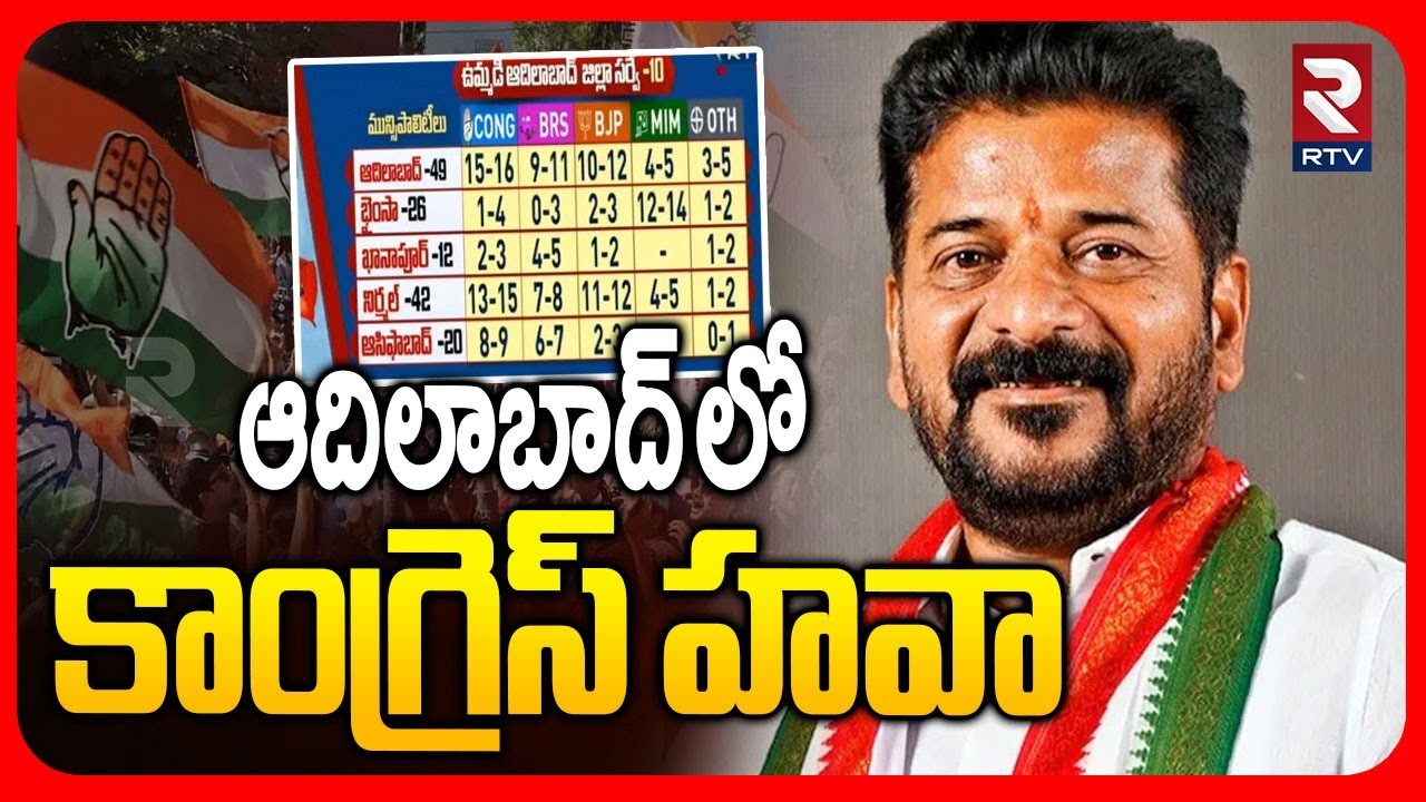 Adilabad Municipal Election Survey | ఆదిలాబాద్ లో కాంగ్రెస్ హవా | CM Revanth Reddy | RTV