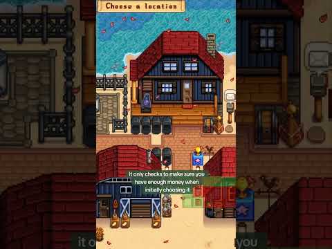 You can get buildings for FREE in Stardew Valley