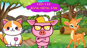 Dạy Bé Nói Con Vật | Bé Học Con Vật | Hươu Cao Cổ, Kền Kền, Lợn Rừng, Con Rùa | Ruby TV