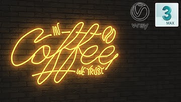 3ds max + Vray 5 | Create Neon Light using V-Ray Mesh Light & Bloom Glare effect in VFB