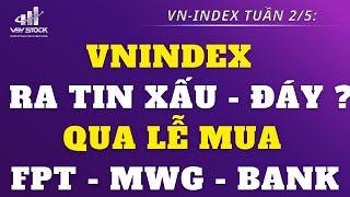 Chứng khoán hôm nay | Nhận định thị trường: Vnindex tin xấu ra vùng đáy, Qua lễ nên mua FPT MWG Bank