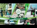 DIY Sprinter Van Tour | Tilting Solar & Desktop Computer | Off Grid - V&M Vanlife and Ray Outfitted