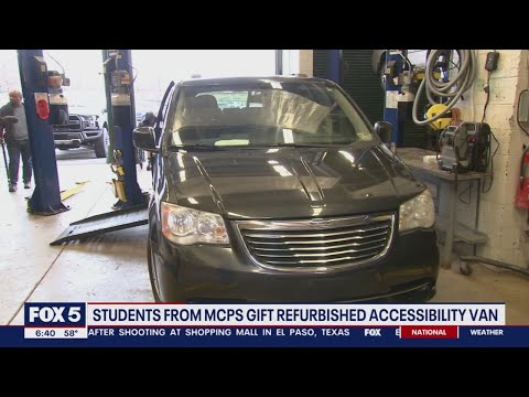 Damascus High School students gift refurbished accessibility van to local woman | FOX 5 DC