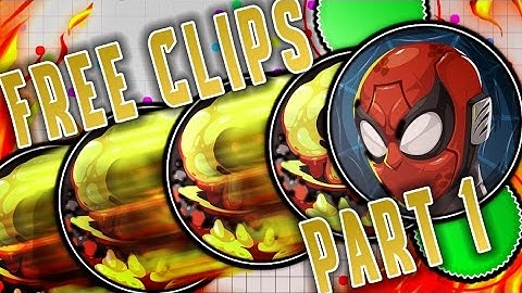 AGAR.IO FREE CLIPS TO EDIT PART 1 // SOLO MOMENTS IN AGAR.IO