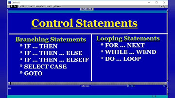 control loop statements in qbasic