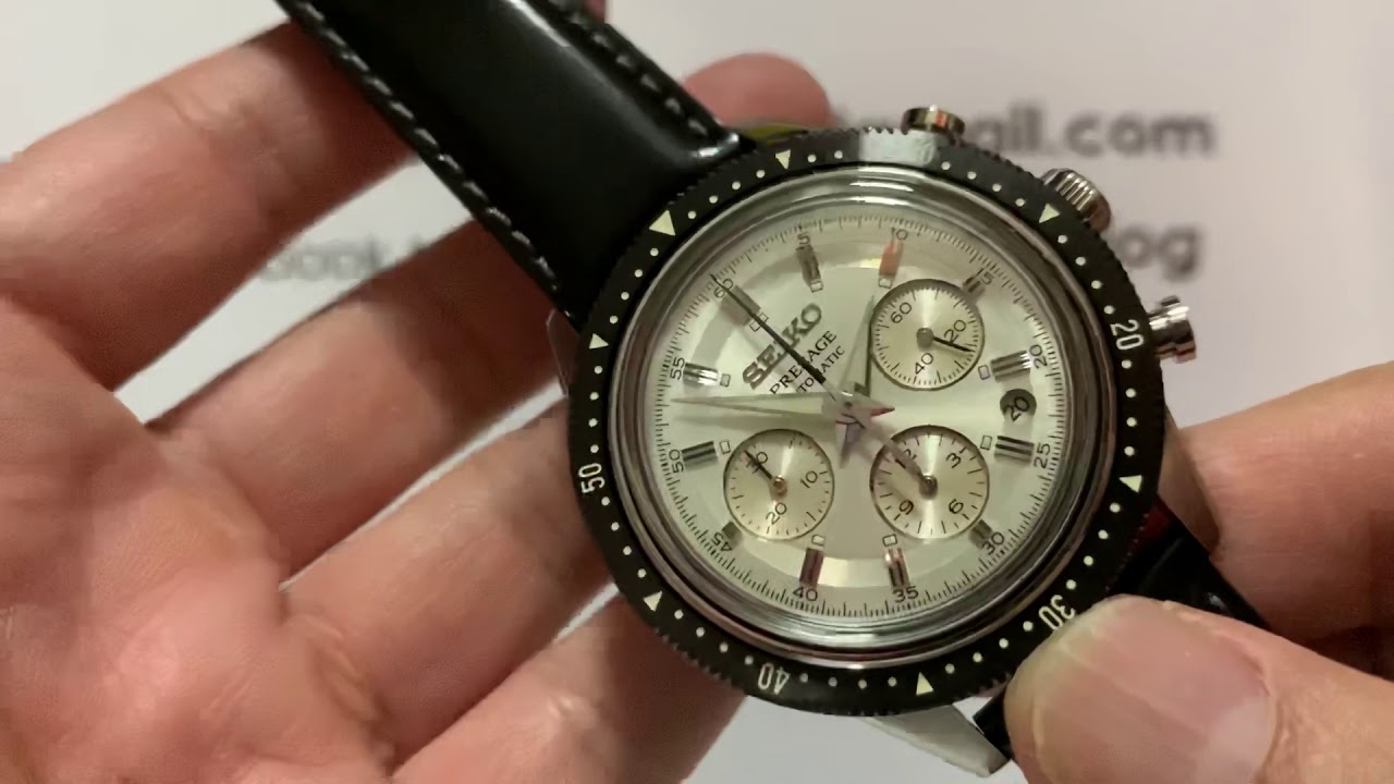 Seiko Presage Chronograph 55th Anniversary SRQ031 - YouTube