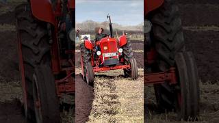 Nuffield 460 tractor with a 3 furrow plough