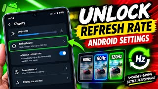 Unlock 120fps Android   Refresh Rate 144FPS No-Root 100% Working | Max FPS Fix Lag - No Root