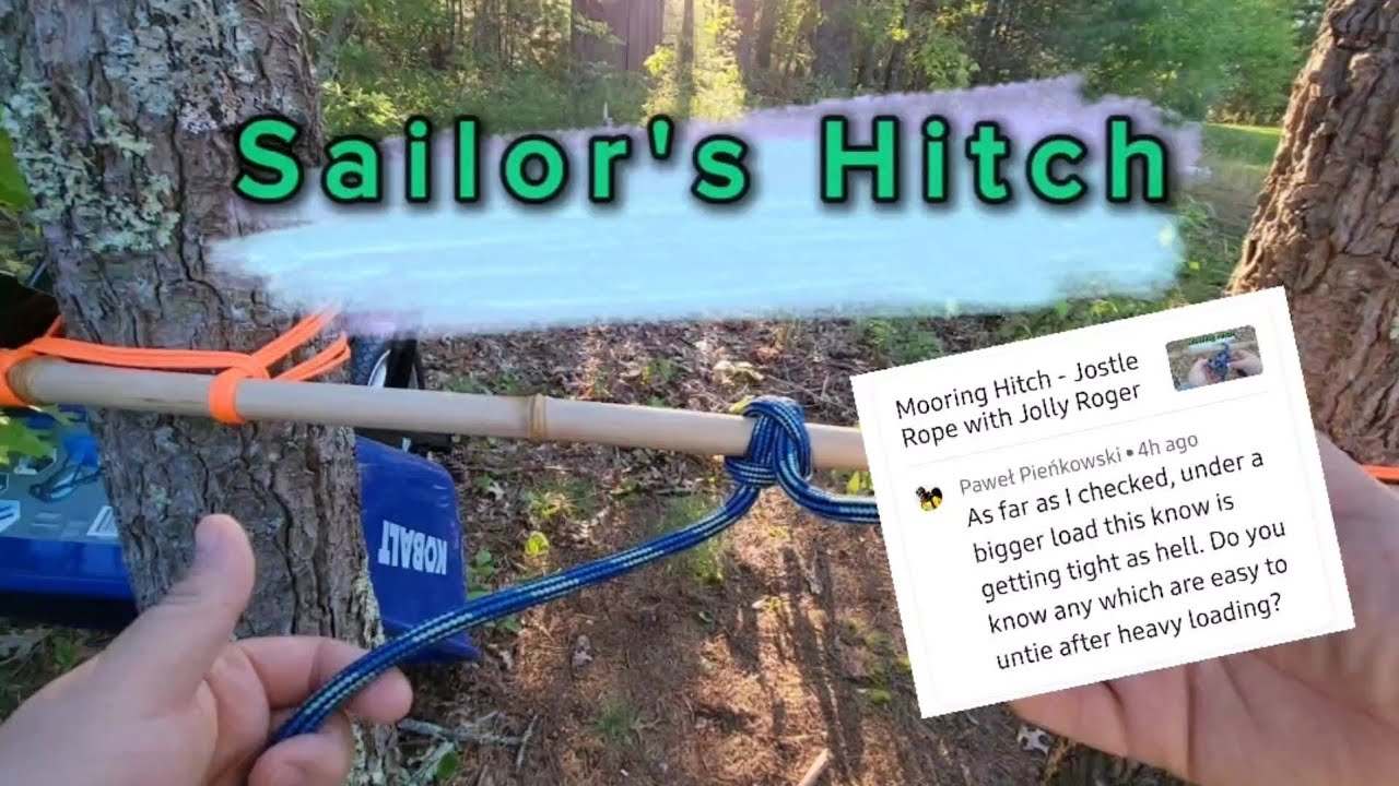 Jolly Rope Sailor's Hitch - Jostle Rope with Jolly Roger - YouTube