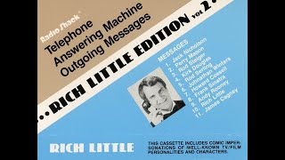 Radio Shack Telephone Answering Machine Outgoing Messages Rich Little Edition Volume 2 cassette