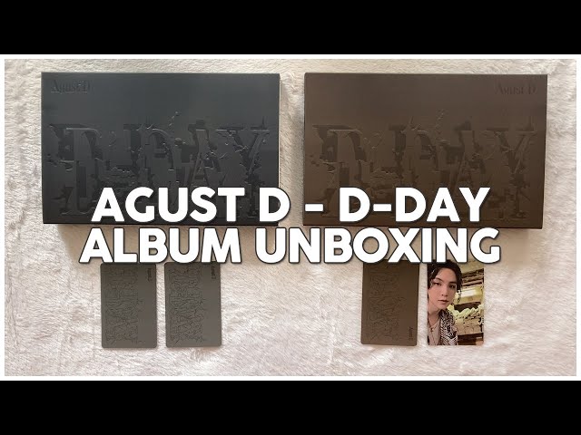 🖤 UNBOXING AGUST D'S ALBUM D-DAY - YouTube