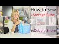 Sewing a storage cube by Debbie Shore