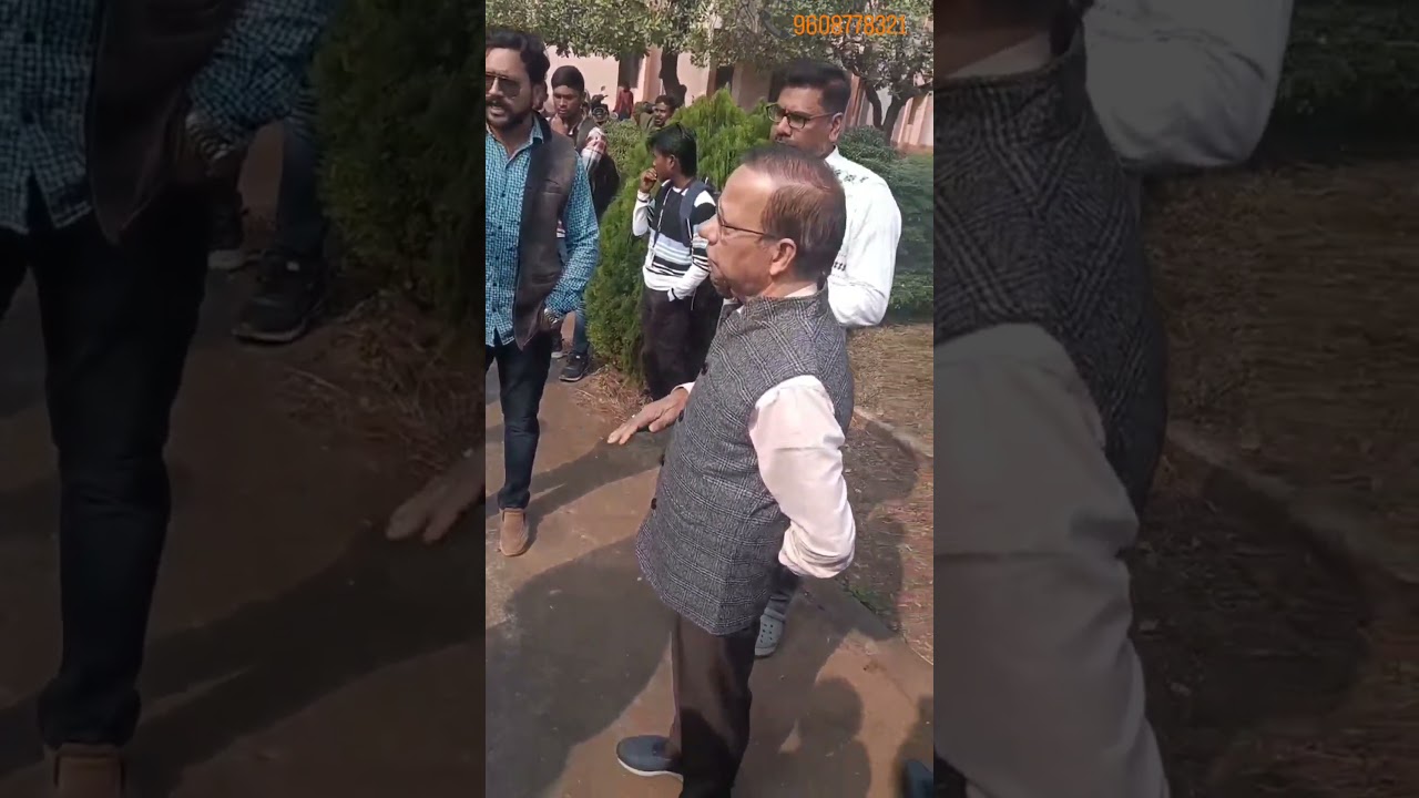 protesting for ragging of junior students in Govt. Polytechnic Dumka 