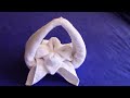 How to make towel flower; Towel art; Towel folding flower design; Towel origami; Towel decoration