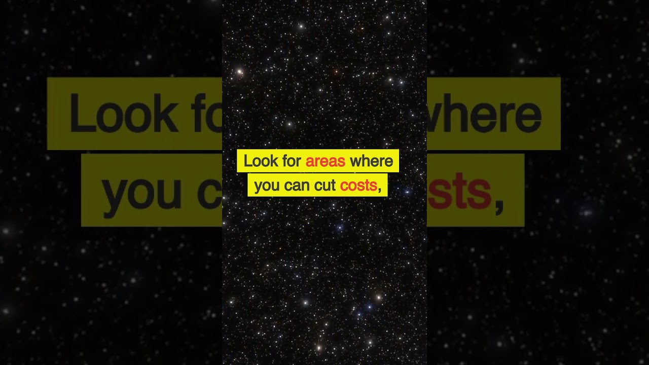 Financial Tip #3 Reduce Unnecessary Expenses 