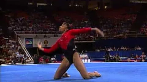 Dominique Dawes - Floor Exercise - 1996 U.S Gymnas...